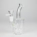 5" Clear Tank Base Glass Bong – Disc Shower Diffuser Glass Bong HALLO GLASS