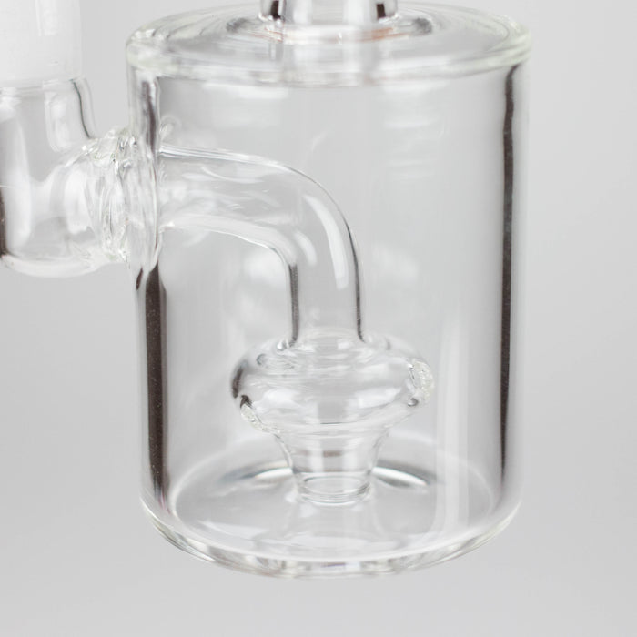 5" Clear Tank Base Glass Bong – Disc Shower Diffuser Glass Bong HALLO GLASS