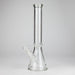 14" Thick: 7mm Heavy Base Beaker Glass Bong-Clear Glass Bong HALLO GLASS