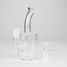 5" Clear Tank Base Glass Bong – Disc Shower Diffuser Glass Bong HALLO GLASS