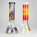 12" Sticker Glass Beaker Bong – 7mm Thick (Assorted) Glass Bong HALLO GLASS