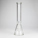 14" Thick: 7mm Heavy Base Beaker Glass Bong-Clear Glass Bong HALLO GLASS