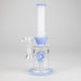 8" Tank Glass Bong – Donut Diffuser (Assorted) Glass Bong HALLO GLASS
