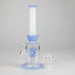 8" Tank Glass Bong – Donut Diffuser (Assorted) Glass Bong HALLO GLASS