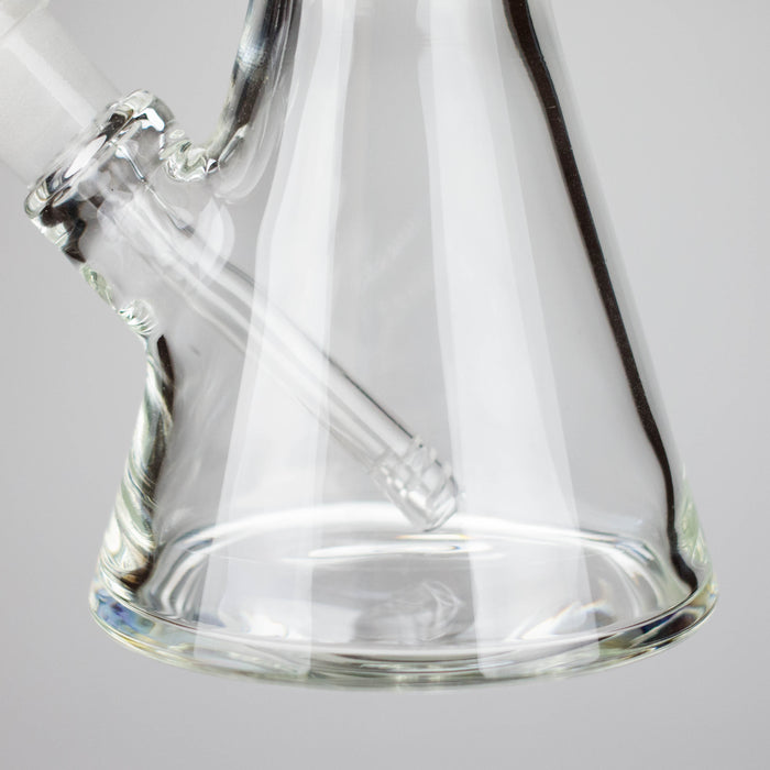 14" Thick: 7mm Heavy Base Beaker Glass Bong-Clear Glass Bong HALLO GLASS