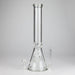 14" Thick: 7mm Heavy Base Beaker Glass Bong-Clear Glass Bong HALLO GLASS