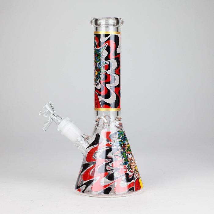 10" Glow-in-the-Dark Glass Beaker Bong [BH1351] Glass Bong 777 Smoke