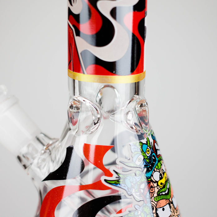 10" Glow-in-the-Dark Glass Beaker Bong [BH1351] Glass Bong 777 Smoke