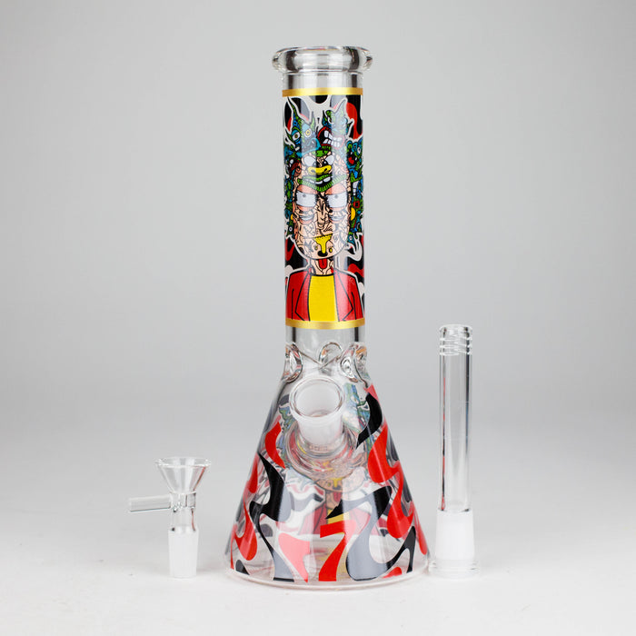 10" Glow-in-the-Dark Glass Beaker Bong [BH1351] Glass Bong 777 Smoke