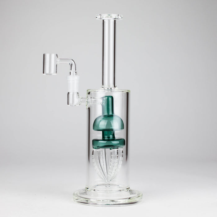 11" 2-in-1 Glass Dab Rig with Percolator [BH141] Glass Bong 777 Smoke