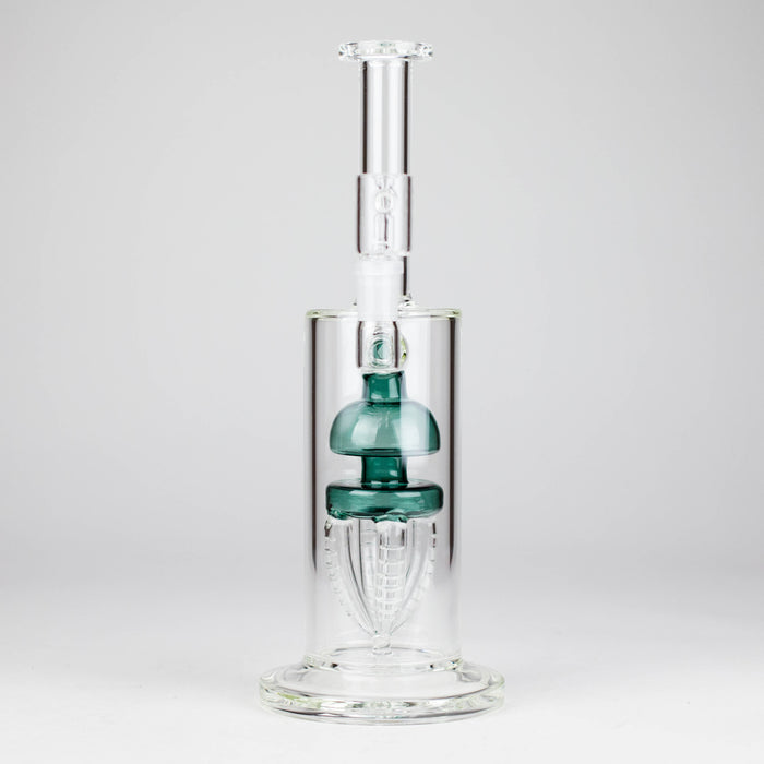 11" 2-in-1 Glass Dab Rig with Percolator [BH141] Glass Bong 777 Smoke