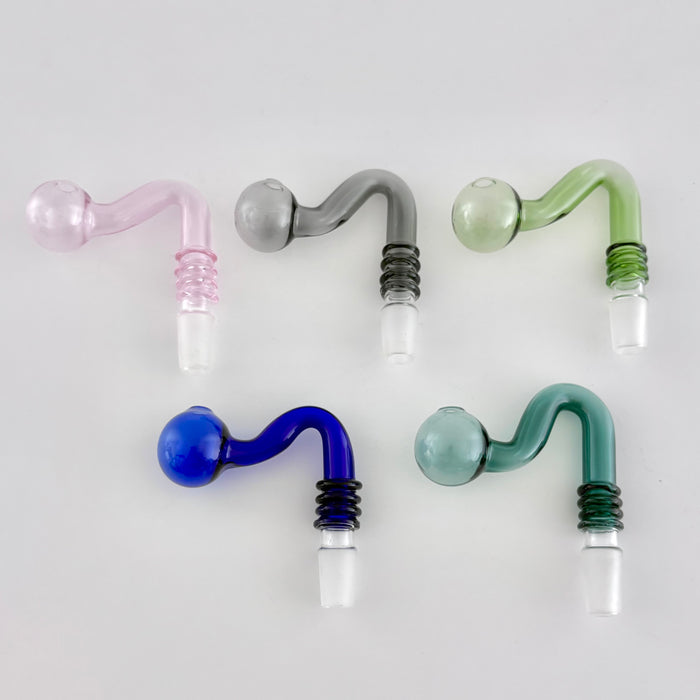 Glass Oil Burner Attachment - 5 Colors - 2CT Banger · Oil Burner Super Supplys Inc