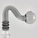Glass Oil Burner Attachment - 5 Colors - 2CT Banger · Oil Burner Super Supplys Inc Grey