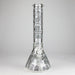 14" Glow-in-the-Dark Egyptian Design Beaker Bong – 7mm Thick Glass Bong Small Biz Distributors