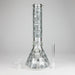 14" Glow-in-the-Dark Egyptian Design Beaker Bong – 7mm Thick Glass Bong Small Biz Distributors