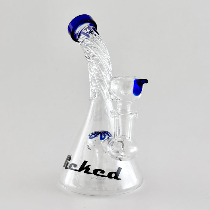 Wicked | 6" Swirl Dab Rig Glass Bong Super Supplys Inc