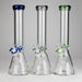 14" Thick: 7mm Heavy Base Beaker Glass Bong 5-Colors Glass Bong HALLO GLASS