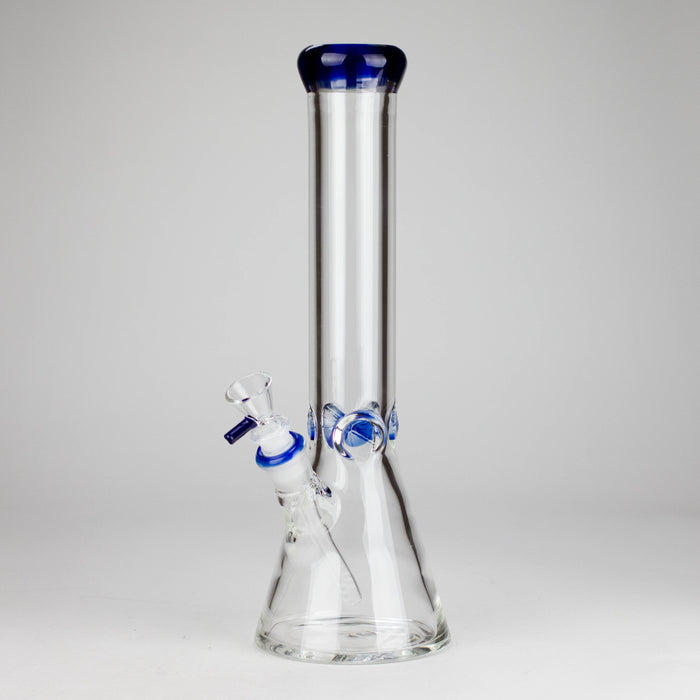 14" Thick: 7mm Heavy Base Beaker Glass Bong 5-Colors Glass Bong HALLO GLASS