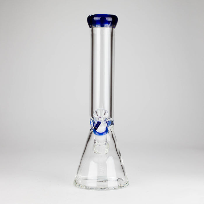 14" Thick: 7mm Heavy Base Beaker Glass Bong 5-Colors Glass Bong HALLO GLASS
