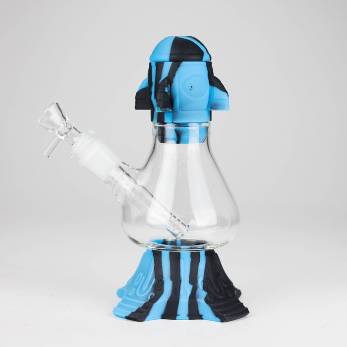9" Rocket beaker water pipe Resin · Silicone · Plastic Bong JJ Distribution