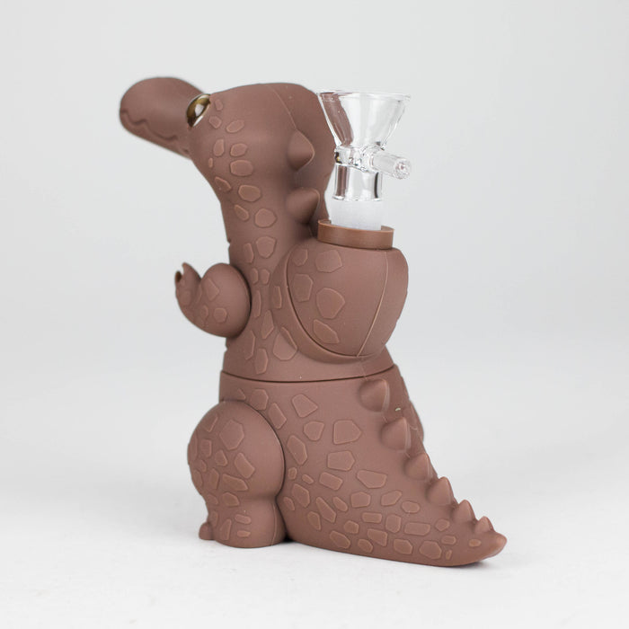 6" Crocodile water pipe Resin · Silicone · Plastic Bong JJ Distribution