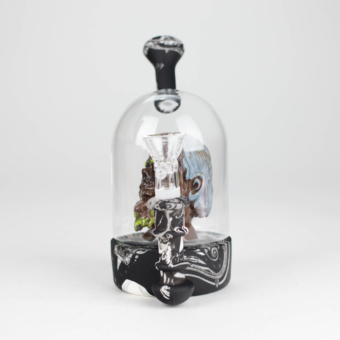 6" Waterwheel water pipe-Clown Resin · Silicone · Plastic Bong JJ Distribution