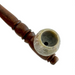 5" Wooden Pipe With Marble Bowl - Classic Long-Style Design-2CT Wooden Pipe Super Supplys Inc