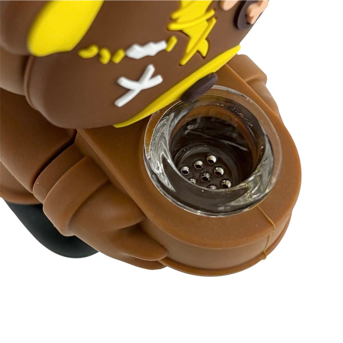 6" Franken-Bear Silicone Water Pipe Resin · Silicone · Plastic Bong Super Supplys Inc