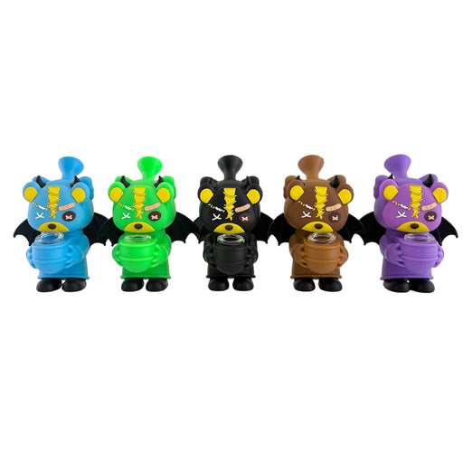 6" Franken-Bear Silicone Water Pipe Resin · Silicone · Plastic Bong Super Supplys Inc