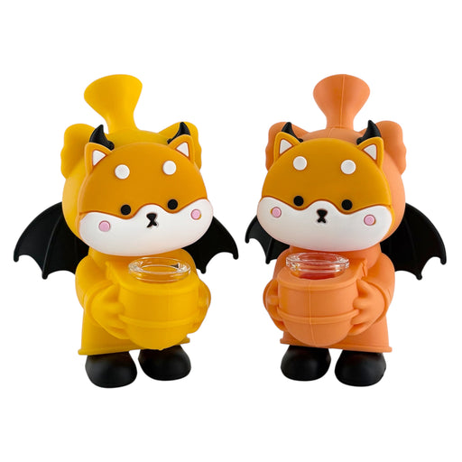 6" Shiba Inu Silicone Water Pipe Resin · Silicone · Plastic Bong Super Supplys Inc