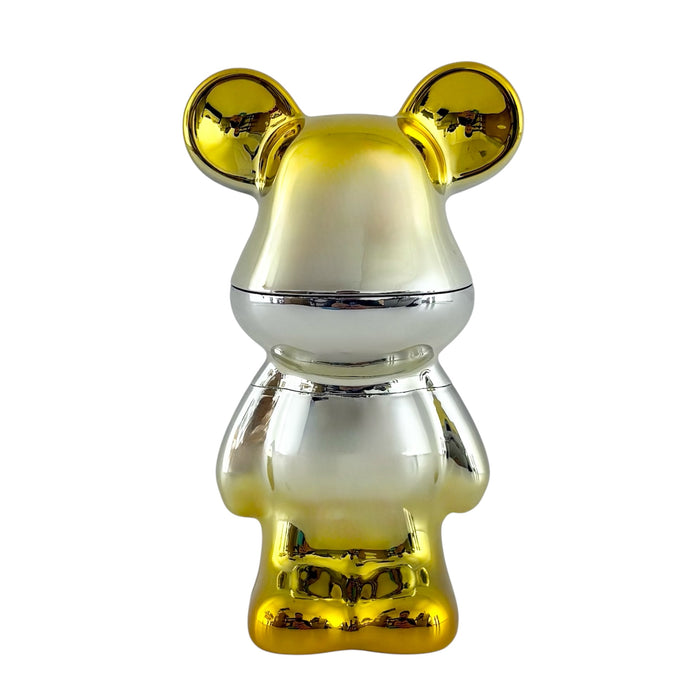 3-Piece Bear Design Metal Grinder – Assorted Colors - Display of 6 Display Pack Super Supplys Inc