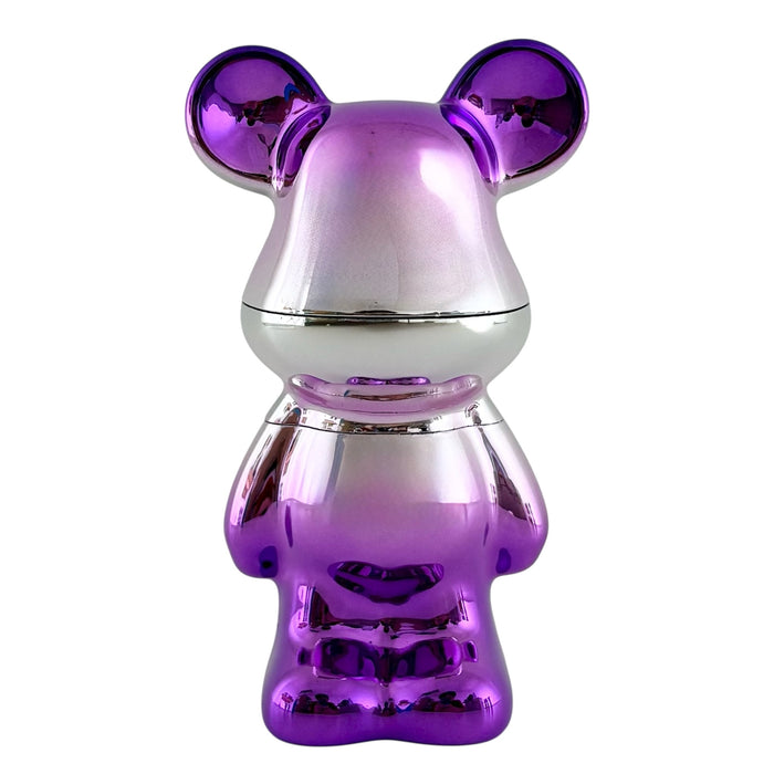 3-Piece Bear Design Metal Grinder – Assorted Colors - Display of 6 Display Pack Super Supplys Inc