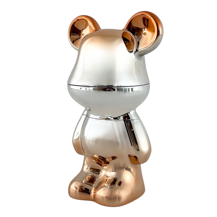 3-Piece Bear Design Metal Grinder – Assorted Colors - Display of 6 Display Pack Super Supplys Inc