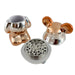 3-Piece Bear Design Metal Grinder – Assorted Colors - Display of 6 Display Pack Super Supplys Inc