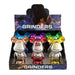 3-Piece Bear Design Metal Grinder – Assorted Colors - Display of 6 Display Pack Super Supplys Inc