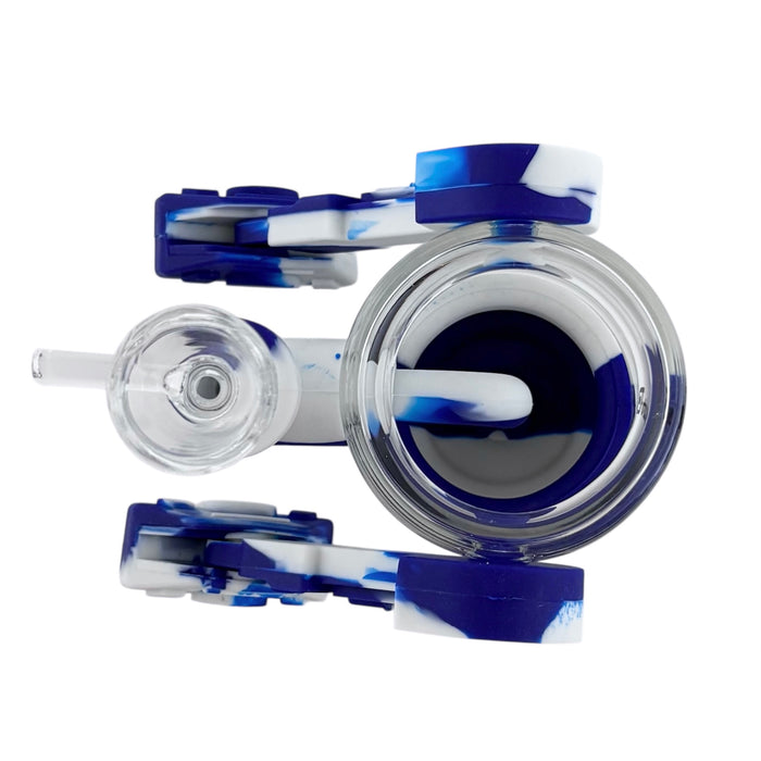 6.5" Silicone R2D2-Inspired Water Pipe Resin · Silicone · Plastic Bong Fortune