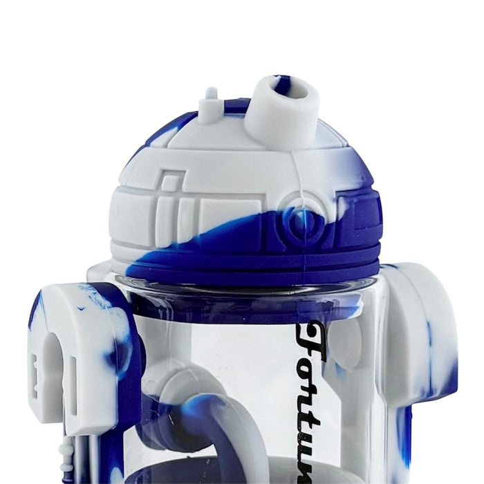 6.5" Silicone R2D2-Inspired Water Pipe Resin · Silicone · Plastic Bong Fortune