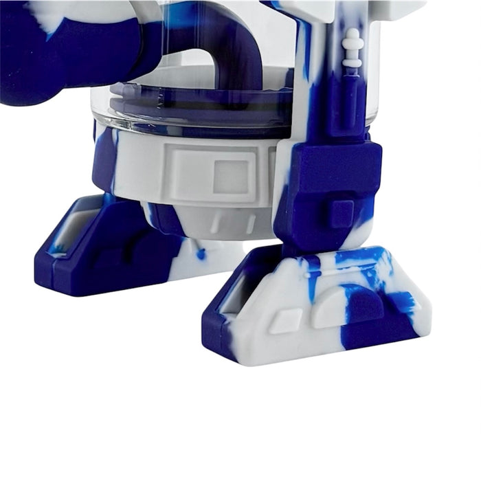 6.5" Silicone R2D2-Inspired Water Pipe Resin · Silicone · Plastic Bong Fortune