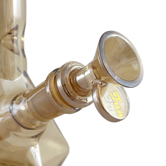 10" Geometric Hexagon Electroplated Glass Bong Glass Bong Fortune