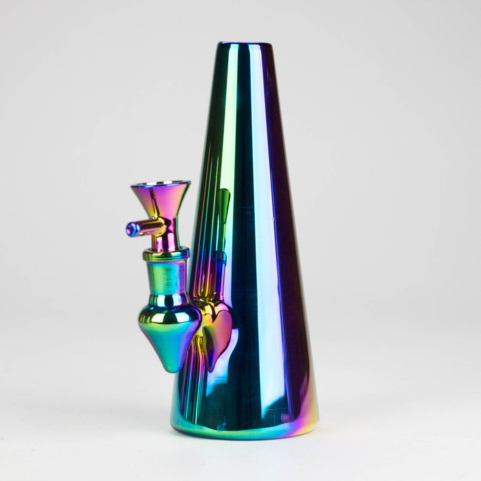 7" Solid Color Electroplate Glass Bong Glass Bong 777 Smoke Rainbow2