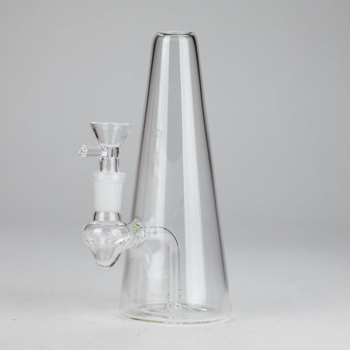 7" Solid Color Electroplate Glass Bong Glass Bong 777 Smoke Clear