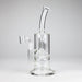 9" 2-in-1 Color accented Glass Dag Rig with Percolator Glass Bong 777 Smoke Clear