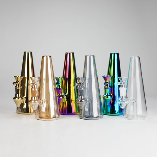 7" Solid Color Electroplate Glass Bong Glass Bong 777 Smoke