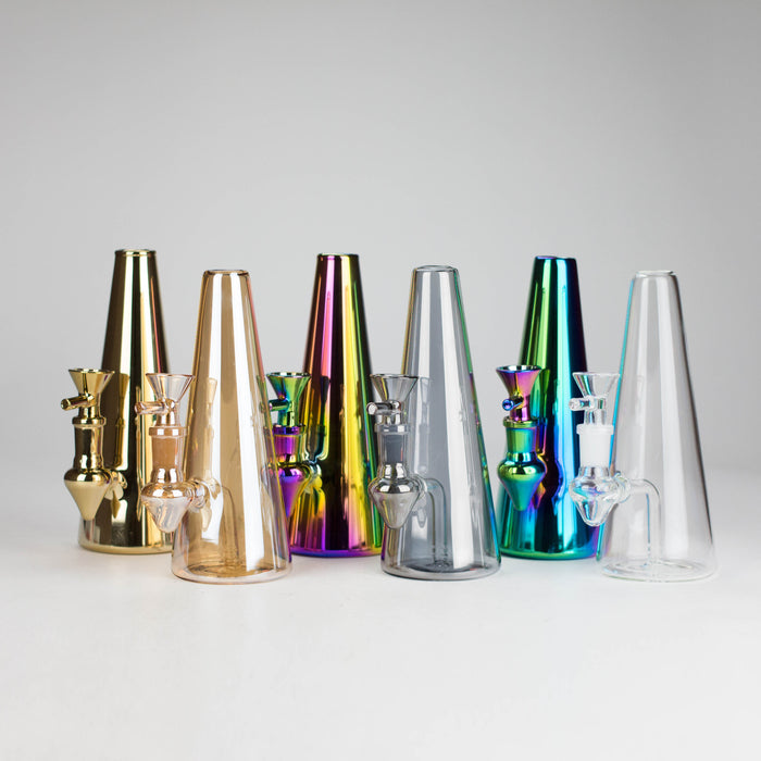 7" Solid Color Electroplate Glass Bong Glass Bong 777 Smoke