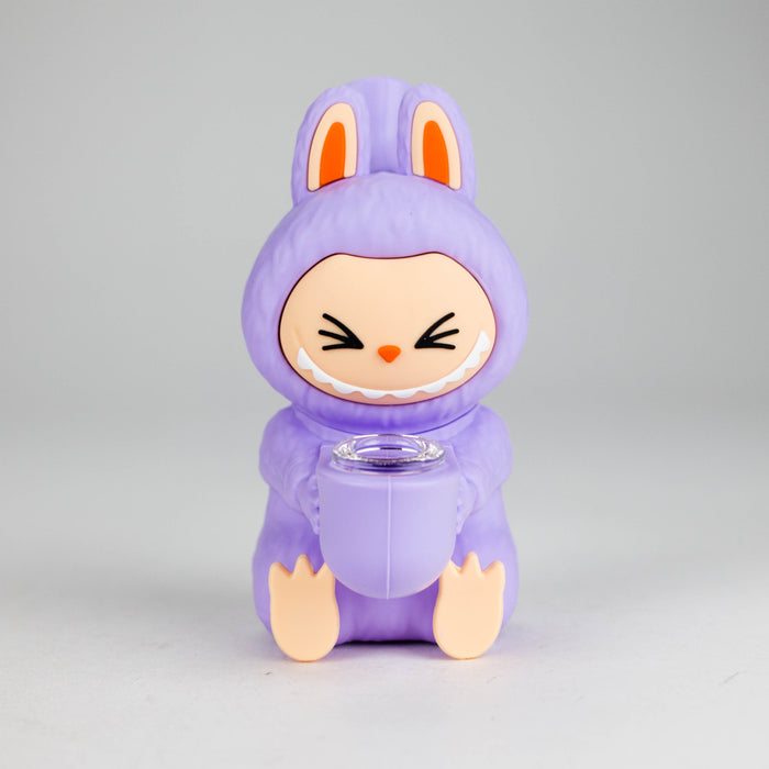 6" Popular Character Design Silicone Bong Resin · Silicone · Plastic Bong 777 Smoke Purple