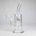 9" 2-in-1 Color accented Glass Dag Rig with Percolator Glass Bong 777 Smoke