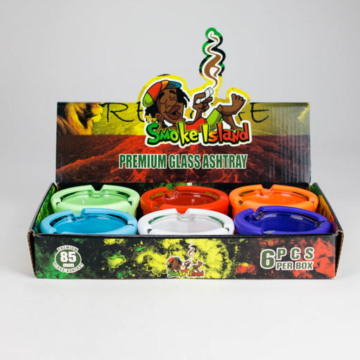 Glow-in-the-Dark Premium Glass Ashtray – Box of 6 Glass Ashtray 777 Smoke