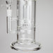 9" 2-in-1 Color accented Glass Dag Rig with Percolator Glass Bong 777 Smoke