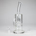 9" 2-in-1 Color accented Glass Dag Rig with Percolator Glass Bong 777 Smoke