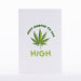 Intricate Greetings | Cannabis Leaf 3D Pop-Up Card – For Any Occasion Holiday · Anniversary Intricate Greetings Just Wanted to Say High